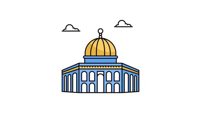 Islamic shrine in Jerusalem, known for its golden dome and religious significance