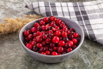 Sweet and sour fresh cranberry