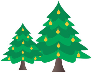Christmas tree element  winter decoration 