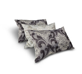 Set of decorative pillows on a white background