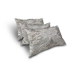 Set of decorative pillows on a white background