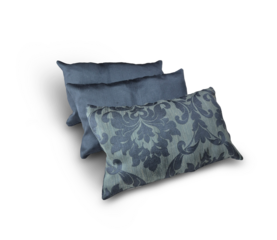 Set of decorative pillows on a white background