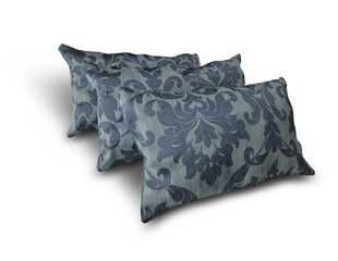 Set of decorative pillows on a white background