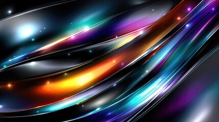 Abstract Colorful Glowing Gradient Design
