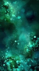Abstract Teal Galaxy Background