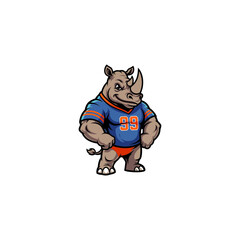 Rhino icon flat vector design.