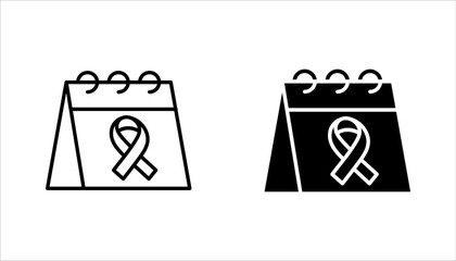 World AIDS Day icon set, World AIDS Day awareness month concept vector illustration on white background