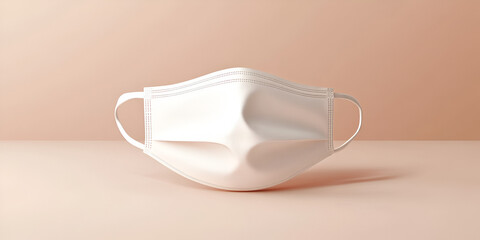 Face Mask Packaging Mockup in Modern Beauty Layou