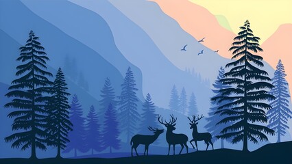 deer in the forest