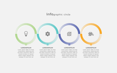 Vector infographic business template colorful design
