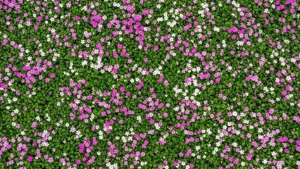 Fototapeta premium View above on flowers field of blooming poppies