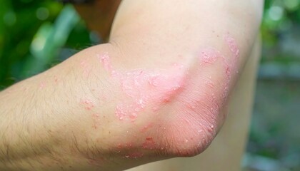 Fototapeta premium Skin rash on elbow (1)