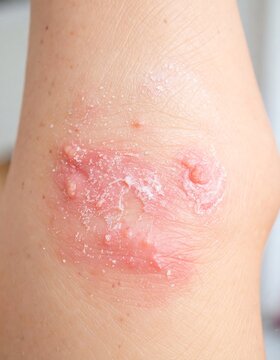 Skin rash on knee