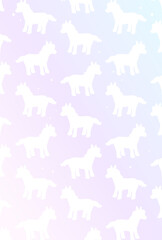 ファンタジーなソーダポップパターンポストカード♪