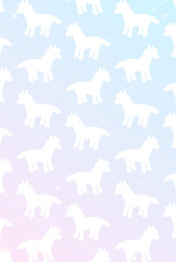 ファンタジーなソーダポップパターンポストカード★