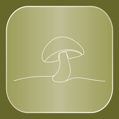 Simple mushroom drawing image concept