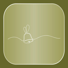 Simple line drawing of a bell icon