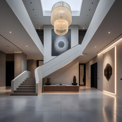 modern chandelier Generative AI