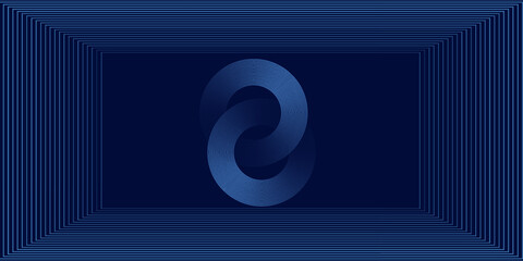 abstract dark background with glowing lines circles © RIZKI IBRAHIM