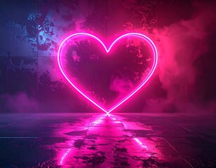 Neon Heart Glow