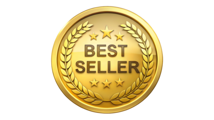 golden bestseller badge