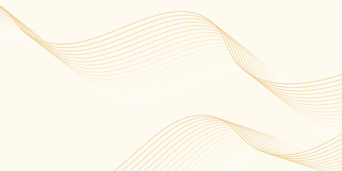 Abstract orange waves on light orange backdrop. background vector modern design eps10