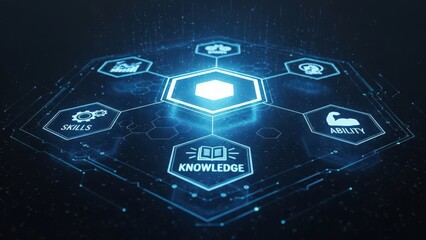 Reflective surface under floating data, Enterprise library with intelligent search and governance features