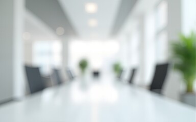 empty white business office with blurred background. High quality