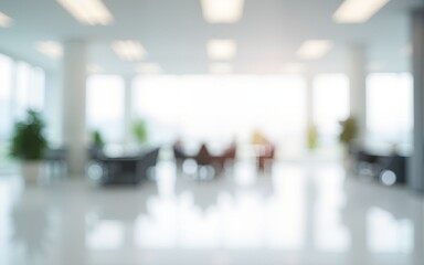 empty white business office with blurred background. High quality