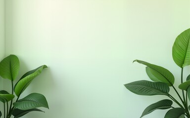 Clean Background for Online Meetings with Greenery. High quality