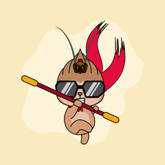 Monkey king or sun wukong figure vector illustration. EPS 10.