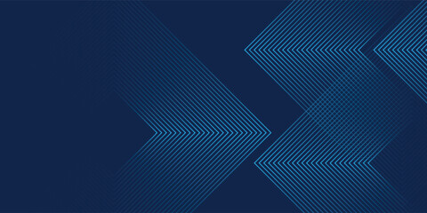 Dark Blue Abstract Background with Glowing Arrow Lines for Technology, Featuring a Futuristic Concept with Modern Shiny Blue Geometric Lines