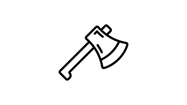 Harness the strength of our Axe animated vector icon for rugged designs and outdoor themes