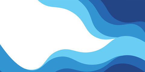 Sea waves layered vector background illustration and sea beach vector modern design eps10