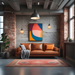 modern loft living Generative AI