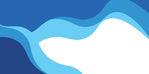 Sea waves layered vector background illustration and sea beach vector modern design eps10