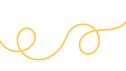 Dynamic Neon Glow Wave Ribbon. Vibrant, Looping, and Smooth Wavy Line Design Elements for Digital Background and Border