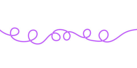Dynamic Neon Glow Wave Ribbon. Vibrant, Looping, and Smooth Wavy Line Design Elements for Digital Background and Border