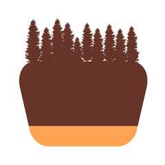 Customizable national park icon vector. National Park Illustration sign. National Park template symbol or logo.