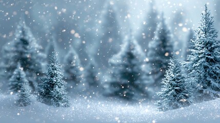 Christmas snow background image