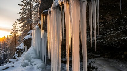 Crystal Icicle Cluster Macro Light
