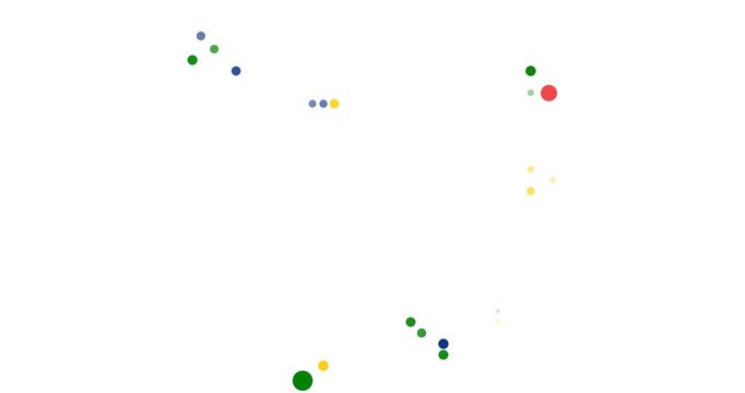 Generative Circle Flow Cape Verde Map Animation