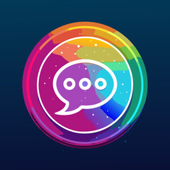 vector illustration of an abstract background of text message 