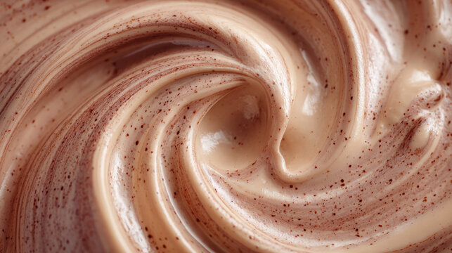 latte art bean paste to almond fluid gradient