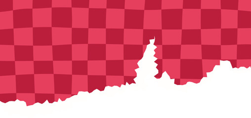 Cut off Checkered Paper