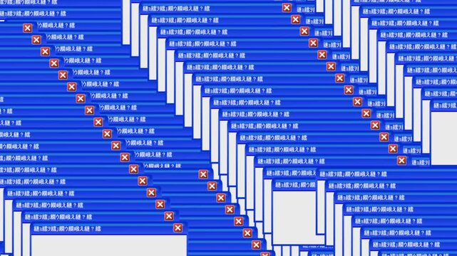 PC　ウインドウ　バグ表示