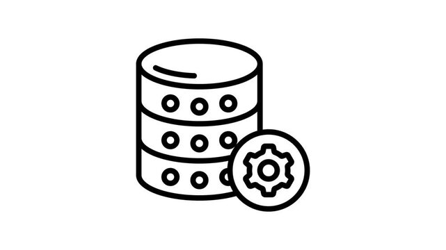 Get this amazing animated icon of server setting in modern design style