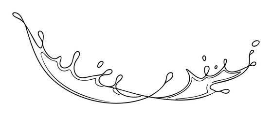 Abstract fluid wave splash with droplet elements for dynamic liquid motion concepts and refreshing beverage advertisement backgrounds