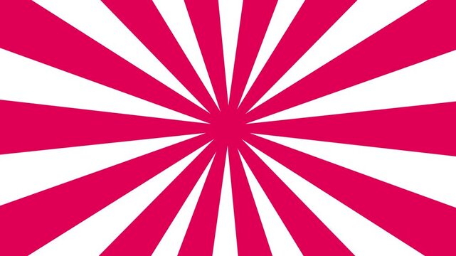 Christmas new year 2026 Pink sunburst radial rotating stripes background animation