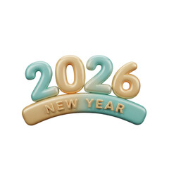 2026  New Year symbol on transparent background. 2026 YEAR. Design for decorating, background, wallpaper, illustration.